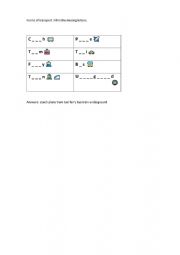 English Worksheet: Forms of transport