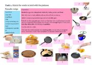 Quiz. Pancake recipe. 
