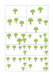 English Worksheet: How many trees, speaking activity