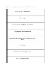 English Worksheet: Active Math