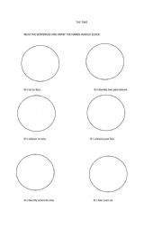 English Worksheet: THE TIME