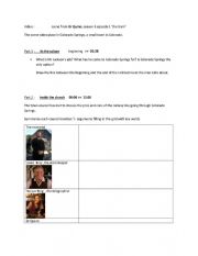 English Worksheet: video extract DR QUINN episode the train 