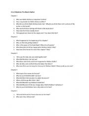 English Worksheet: A to Z Mysteries The Absent Author