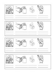 English Worksheet: Actions for keep clean