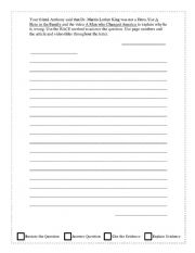 English Worksheet: RST Letter