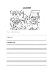 English Worksheet: Story Writing