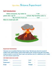 English Worksheet: Balloon Experiment