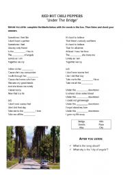 English Worksheet: Under the bridge 