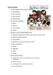 English Worksheet: Hotel for dogs. Movie
