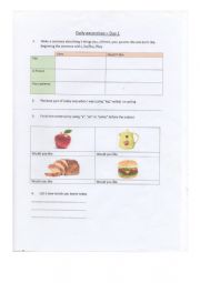 English Worksheet: Basic grammar exc 1