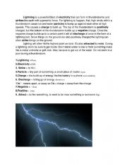 English Worksheet: Lighting