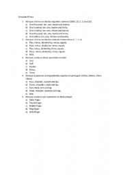 English Worksheet: Numbers with math