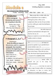 English Worksheet: how to describe a process