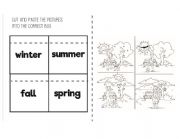 English Worksheet: Seasons