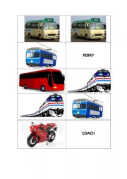 English Worksheet: Domino transport