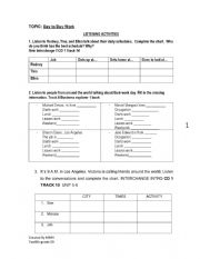 English Worksheet: DAILY ACTIVITIES 