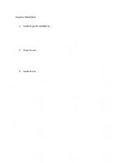 Vacation Worksheet