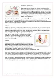 English Worksheet: Tradition of Tea time