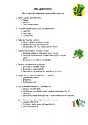 English Worksheet: Saint Patricks