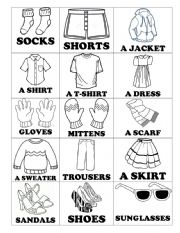 Clothes - Vocabulary