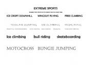 extreme sports