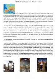 English Worksheet: The Grand Tour and Thomas Cook