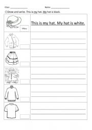 English Worksheet: This is my....