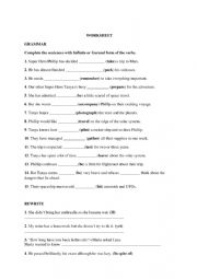 English Worksheet: Worksheet