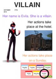 English Worksheet: Make a villain