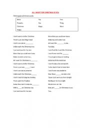 English Worksheet: Christmas listening