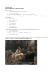 Introduction worksheet: The Lady of Shalott