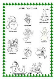 English Worksheet: CHRISTMAS ACTIVITIES