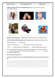 English Worksheet: who was the man,