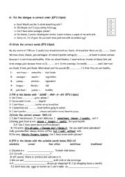 English Worksheet: examm