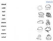 English Worksheet: Weather