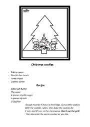 English Worksheet: Christmas cookies