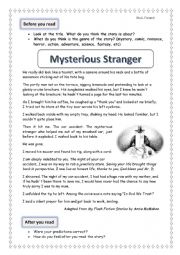 Mysterious Stranger Prose extract