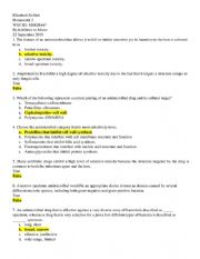 English Worksheet: Microbiology