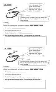 English Worksheet: The Computer Mouse