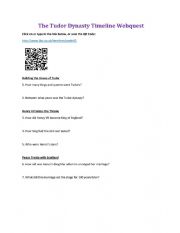 English Worksheet: tudor webqest