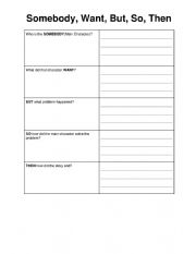 English Worksheet: Summary Graphic Organizer