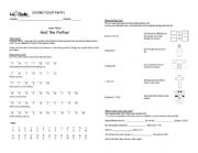 English Worksheet: Living your faith 