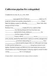 English Worksheet: add relative pronouns and articles 