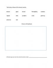 English Worksheet: Fall vocabulary