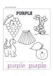 purple everywhere - ESL worksheet by mitty