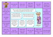 Question board game vs reading