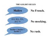 English Worksheet: The Golden Rules