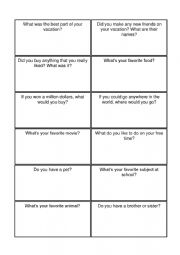 Getting to know cards - ESL worksheet by aliciarenovato