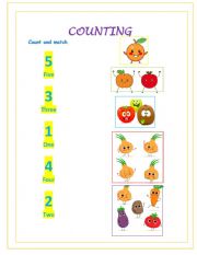 English Worksheet: Counting 