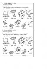 English Worksheet: Describe Objects